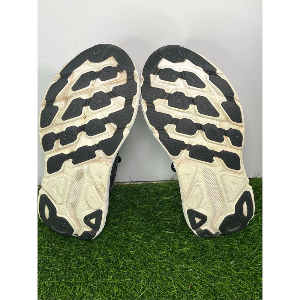 HOKA Clifton 9 Men’s Running Shoes Black White Size 8 D Athletic Sneakers - Picture 11 of 12